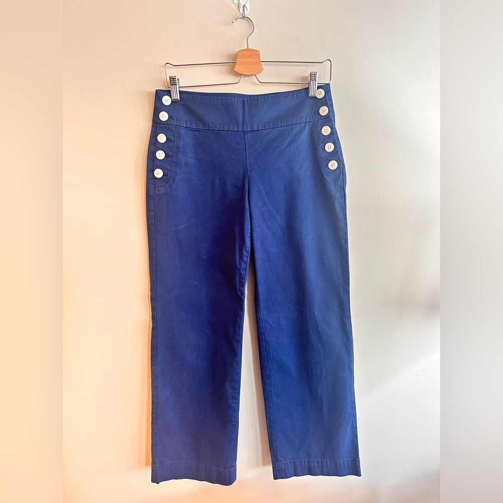 Talbots Petites Navy Sailor-Style Pants – Size 6P